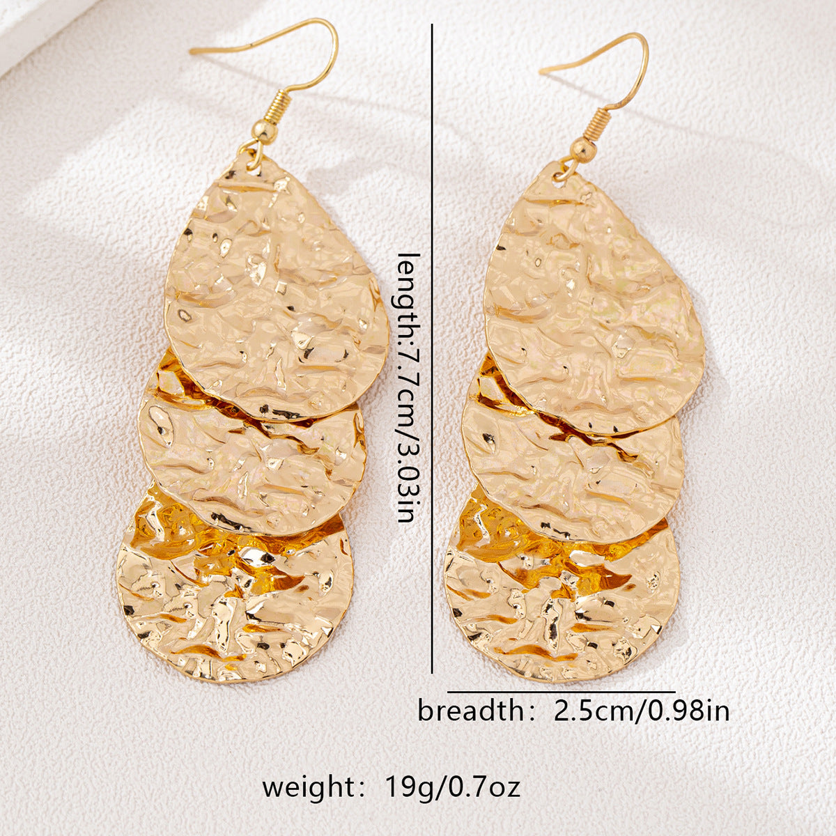 SILUEEN™ - Orecchini a onde dorate