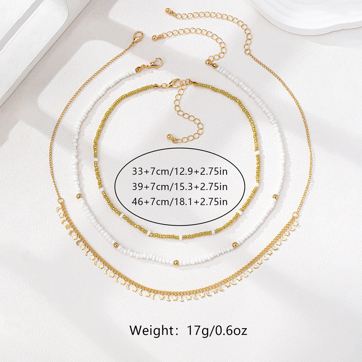 SILUEEN™ - Trio al chiaro di luna dorato