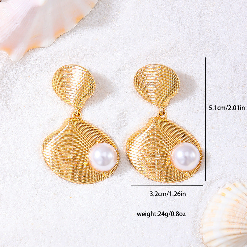 SILUEEN™ - Orecchini con conchiglie di perle