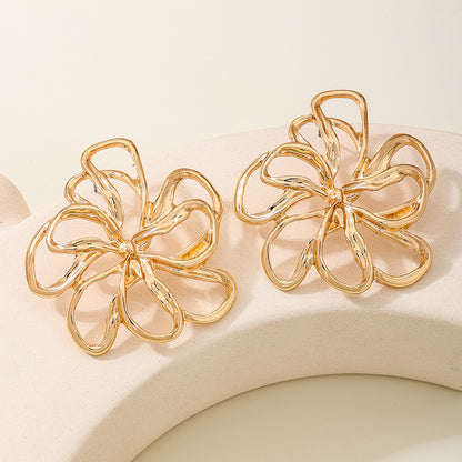 SILUEEN™ - Orecchini a forma di fiore scolpito 