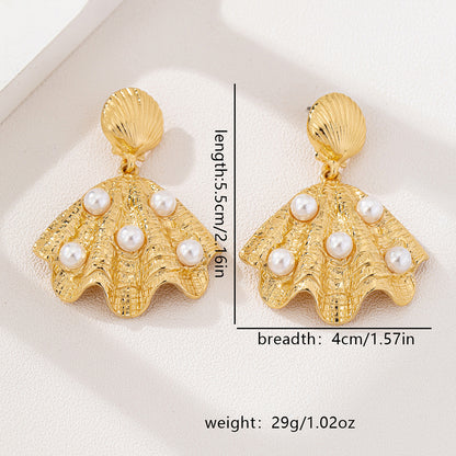 SILUEEN™ - Orecchini con perle marine 