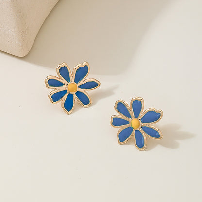 SILUEEN™- Blue Daisy Earrings
