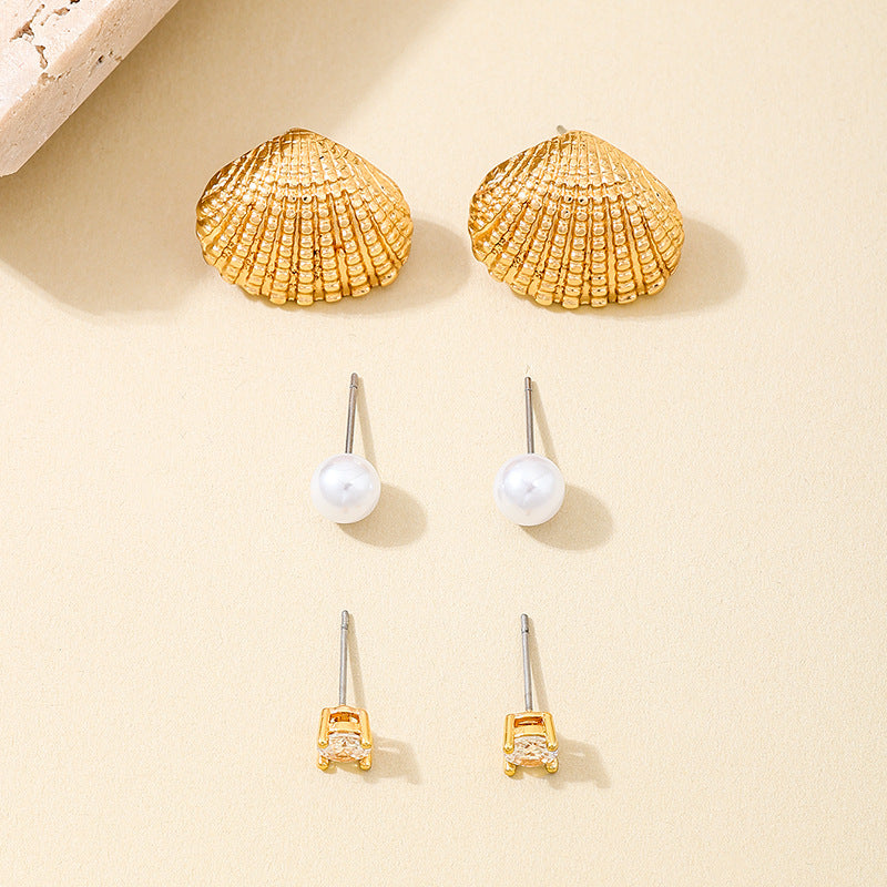 SILUEEN™ - Orecchini in conchiglia dorata