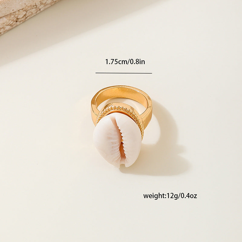 SILUEEN™- Anillo Shell Dorado