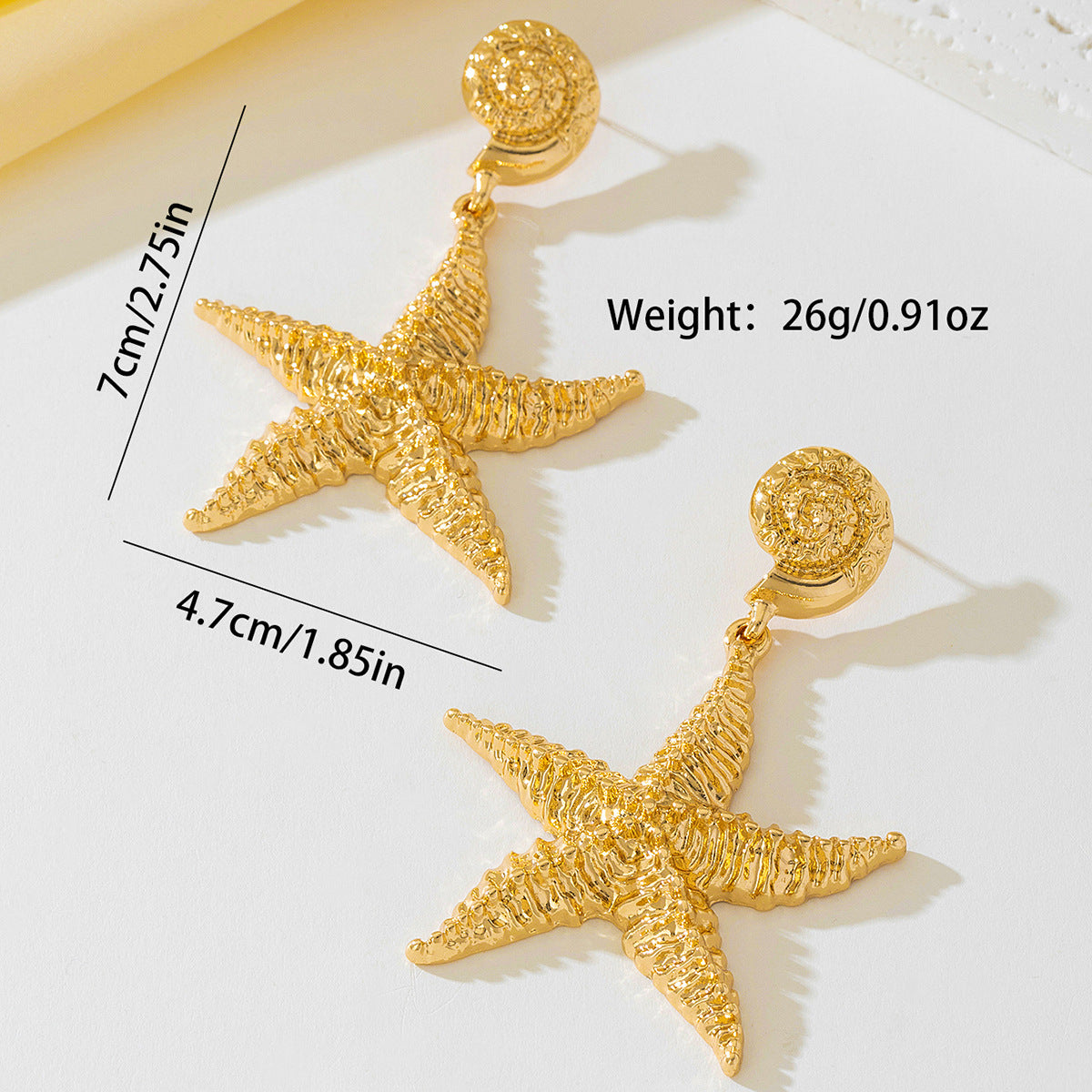 SILUEEN™- Pendientes Estrella Dorada