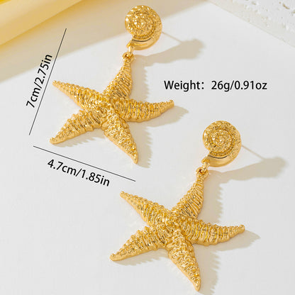 SILUEEN™- Pendientes Estrella Dorada