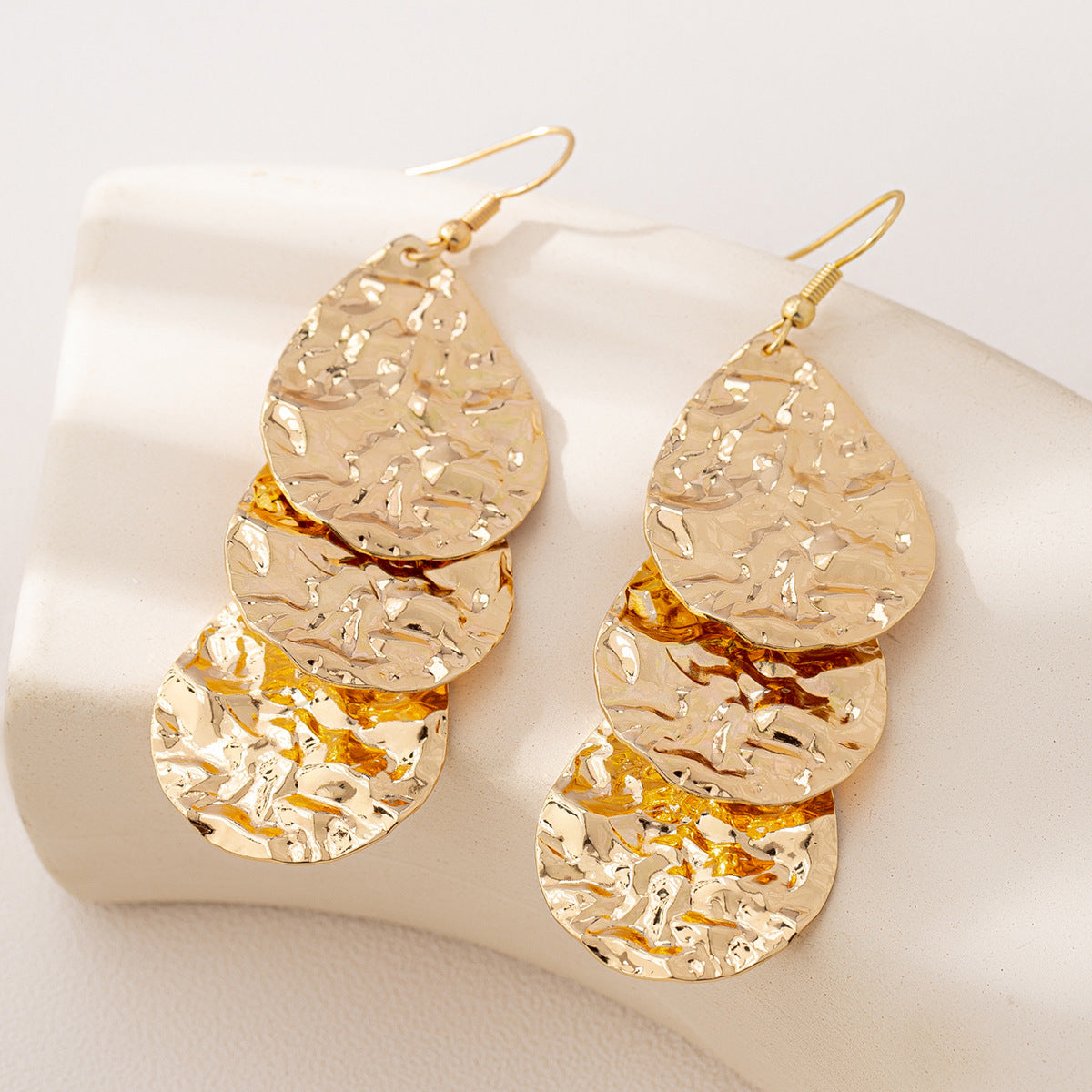 SILUEEN™ - Orecchini a onde dorate 