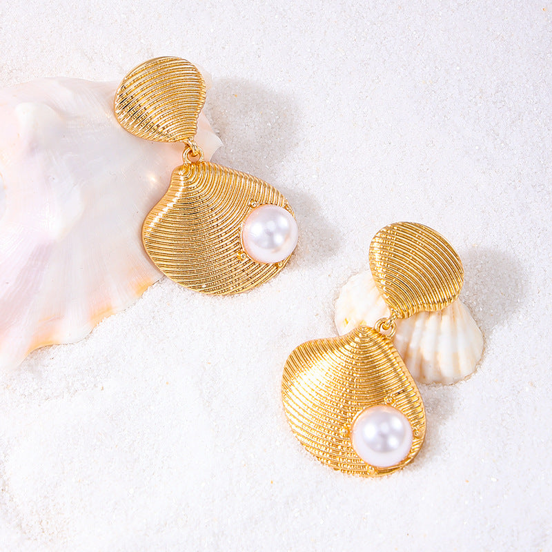 SILUEEN™ - Orecchini con conchiglie di perle