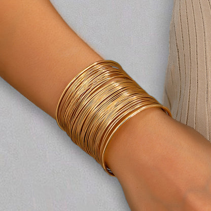 SILUEEN™ - Bracciale Cerchi d'Oro 