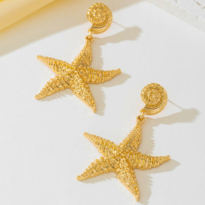 SILUEEN™- Pendientes Estrella Dorada