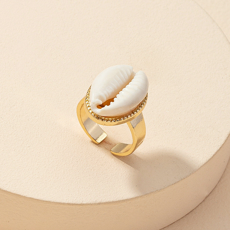 SILUEEN™- Anillo Shell Dorado