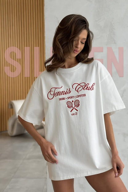SILUEEN™-  Camiseta Tennis Club