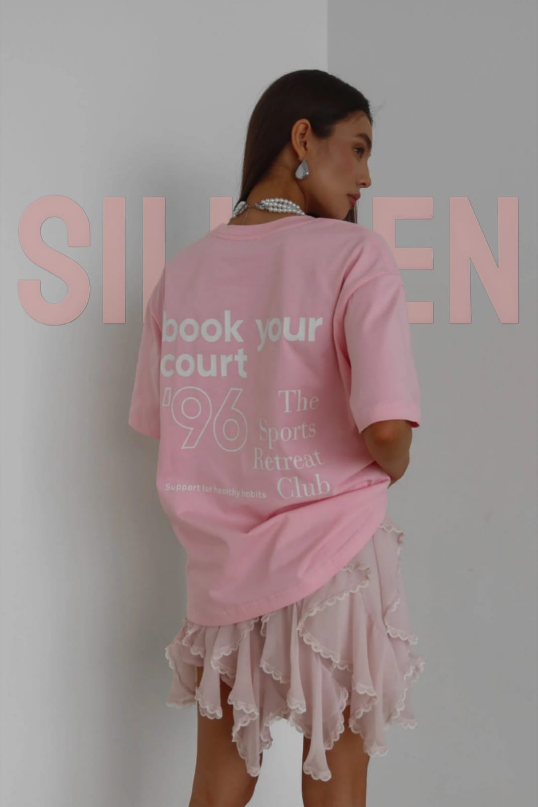 SILUEEN™-  Camiseta Book your court
