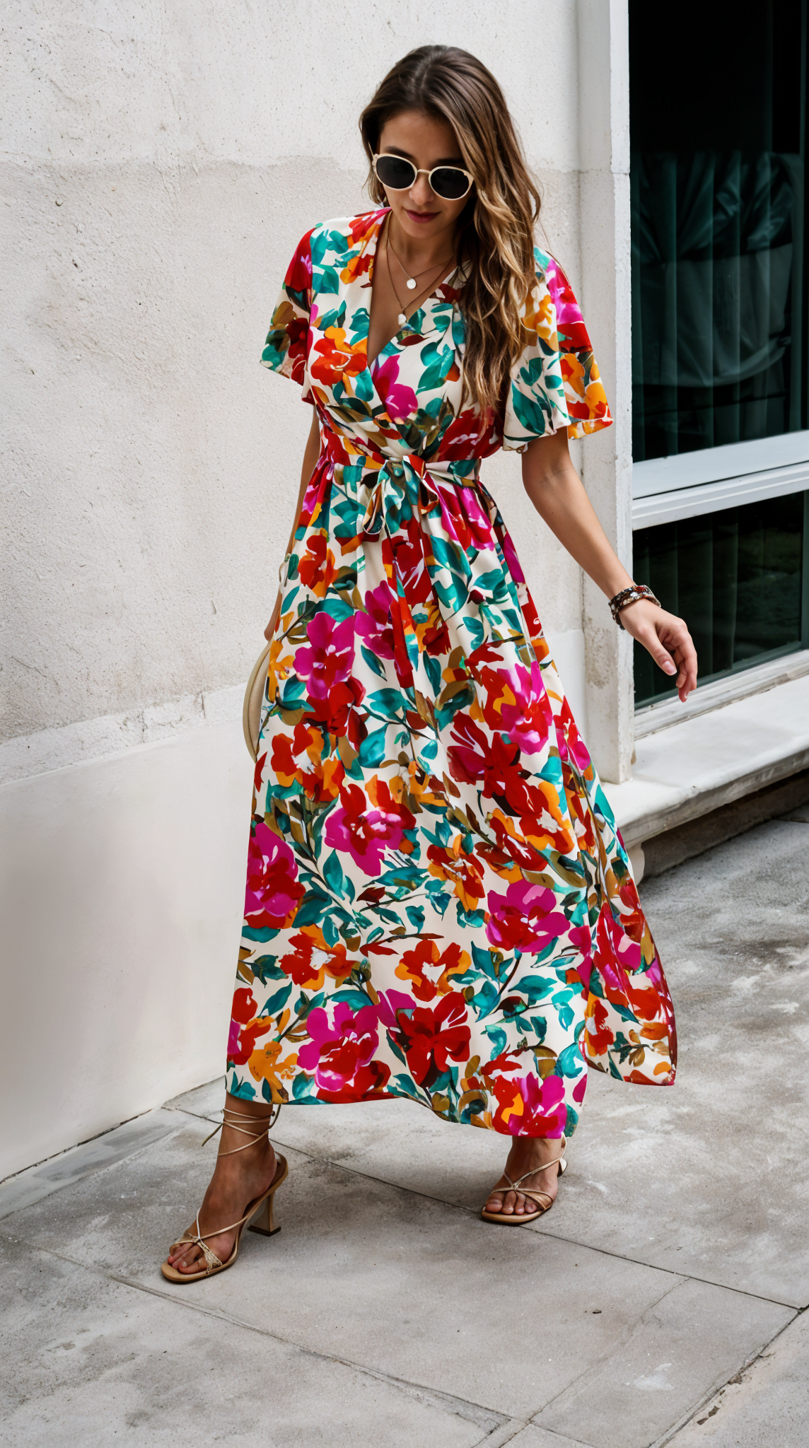 SILUEEN™-Vestido Bougainvillea - Plus Size Friendly