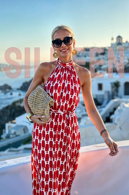 SILUEEN™- Santorini Red Dress
